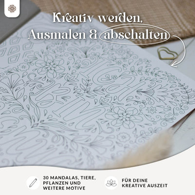 Malbuch Erwachsene "JUST PAINTING MY THOUGHTS”